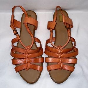 Chloe Leather cutout ancient gladiator sandals